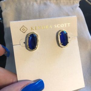 Kendra Scott Ellie Stud Good and Cobalt Blue